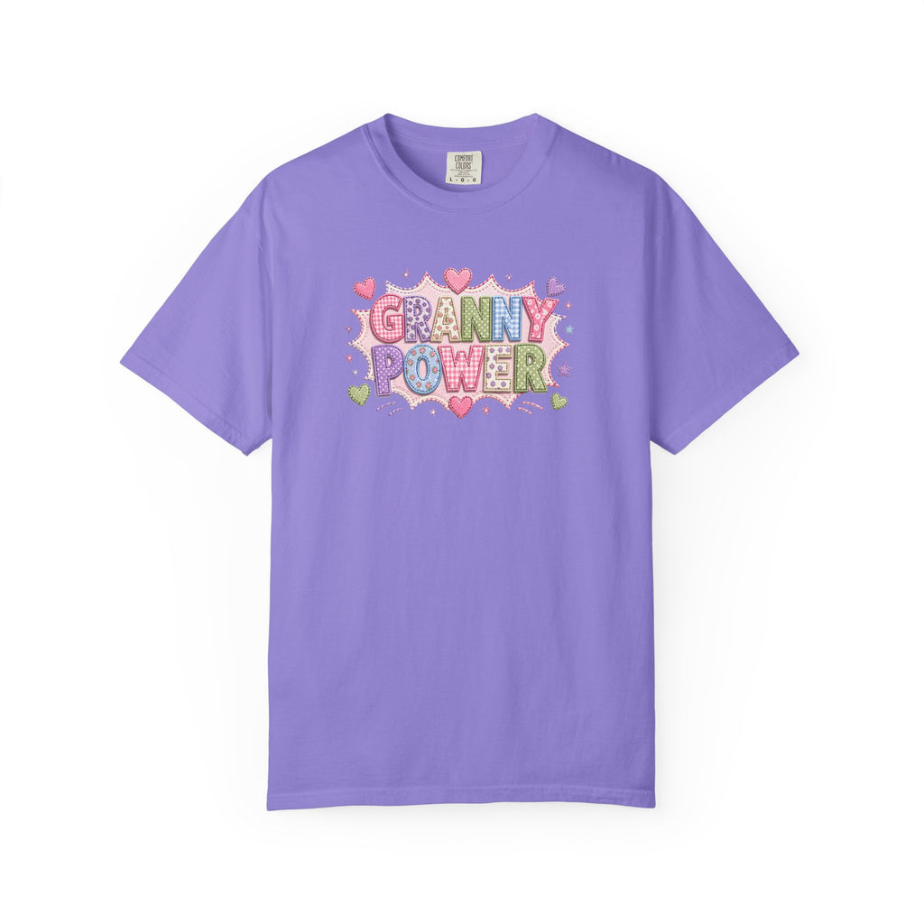 Granny Power T-Shirt — Retro Heart Graphic Tee for Grandmas