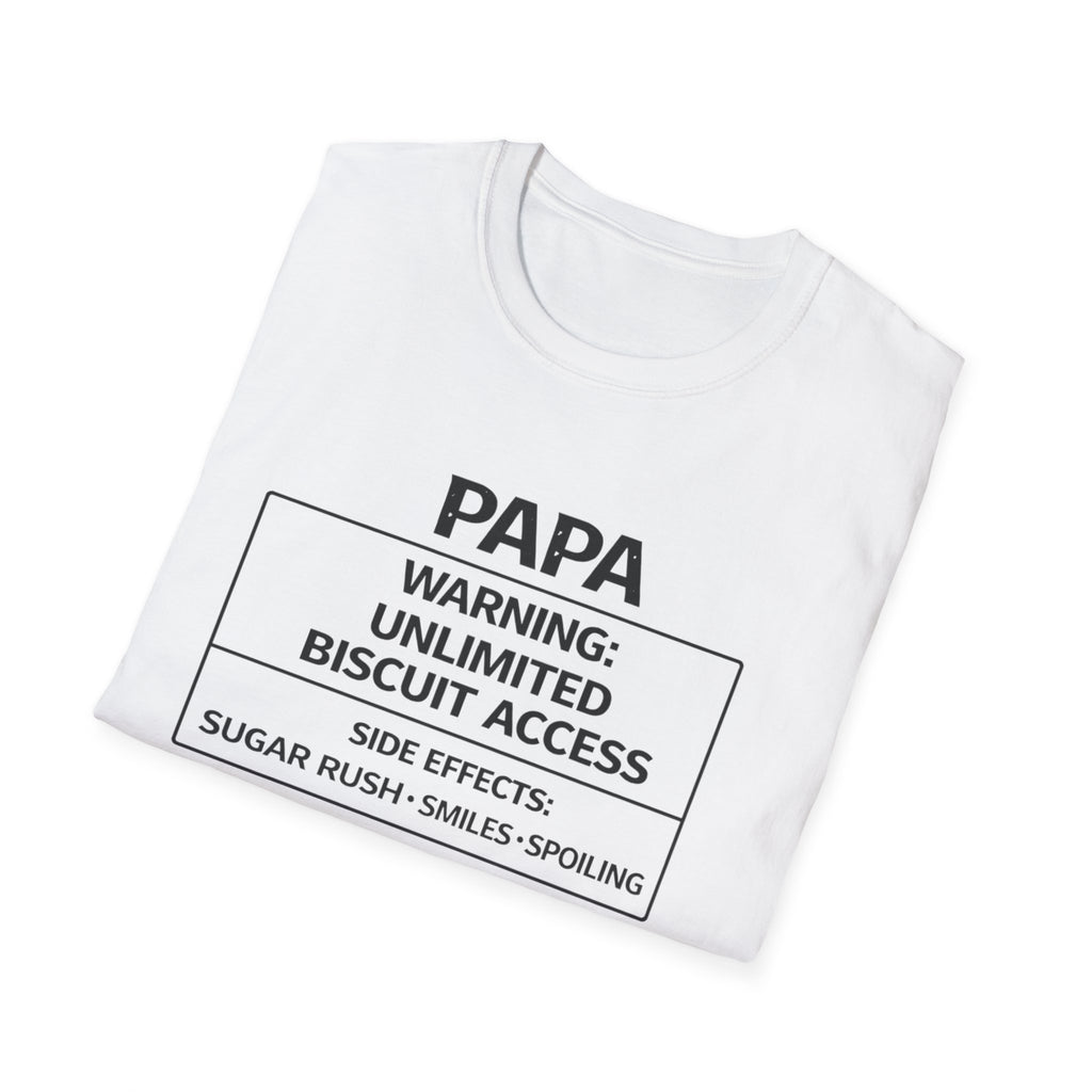 Papa Warning: Unlimited Biscuit Access T-Shirt