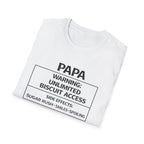 Papa Warning: Unlimited Biscuit Access T-Shirt