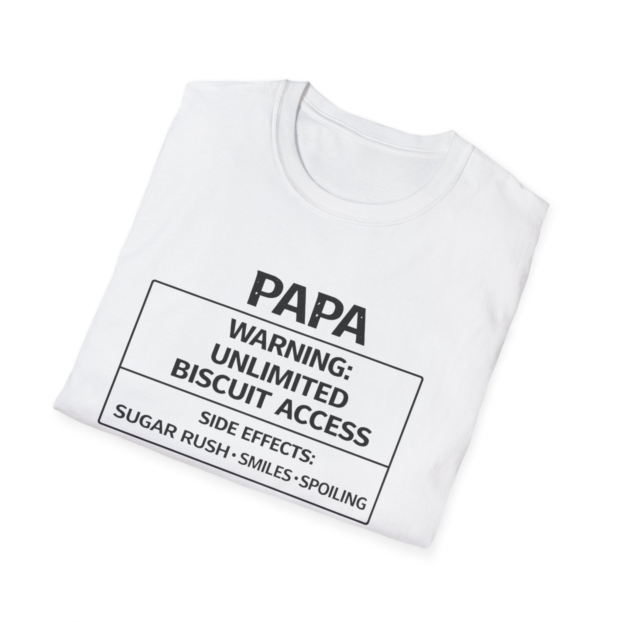 Papa Warning: Unlimited Biscuit Access T-Shirt