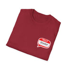 Grandad Name Badge T-Shirt — "Hello, Grandad!" Chest Logo