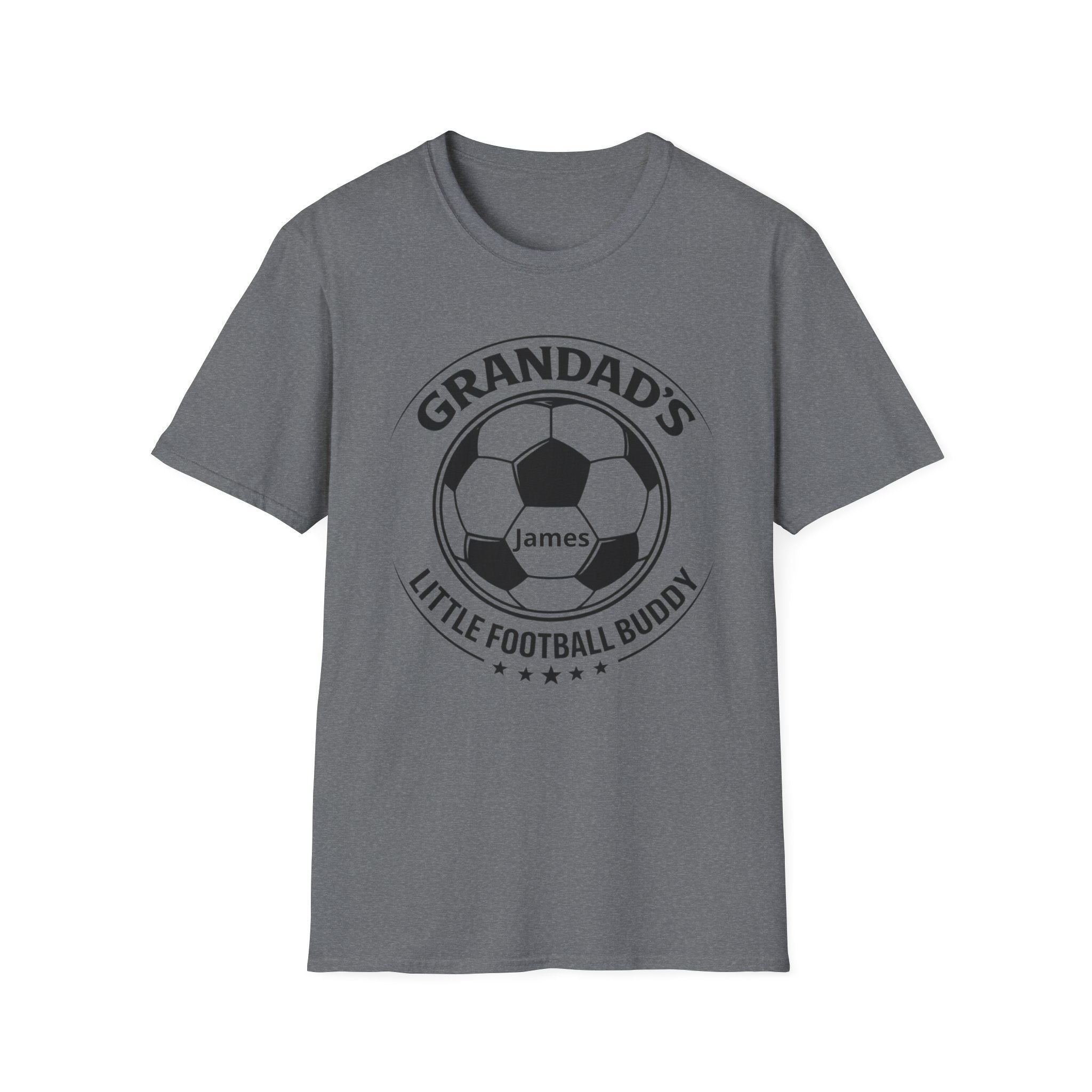 Grandad's Little Football Buddy T-Shirt — Personalized Soccer Dad/Grandpa Gift