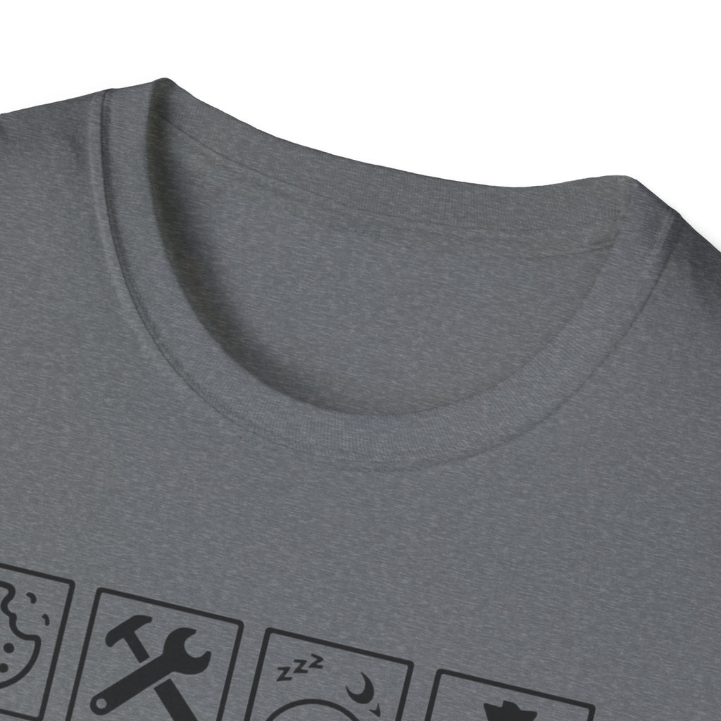 Grandpa Warning T-Shirt — "Spoils Grandkids & Hands Out Biscuits" Funny Grandpa Gift