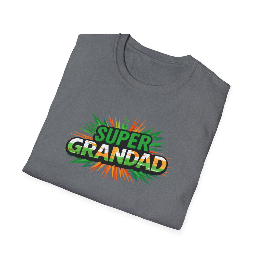Super Grandad Ireland Flag/Irish themed T-Shirt — Retro Comic Style Gift for Grandpa (Father's Day, Birthday)