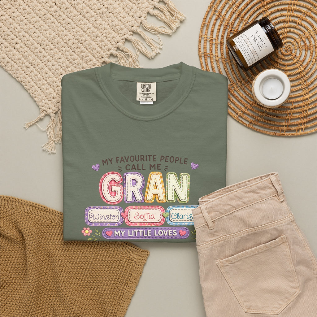 Gran Grandma T-Shirt – "My Favourite People Call Me Gran" Floral Gift Tee