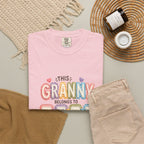 Granny Belongs To Grandkids T-Shirt — Cute Floral Grandma Gift