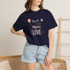 Less Sleep More Love T-Shirt – Pregnancy Announcment Cute Pink Balloon & Crown Graphic Tee