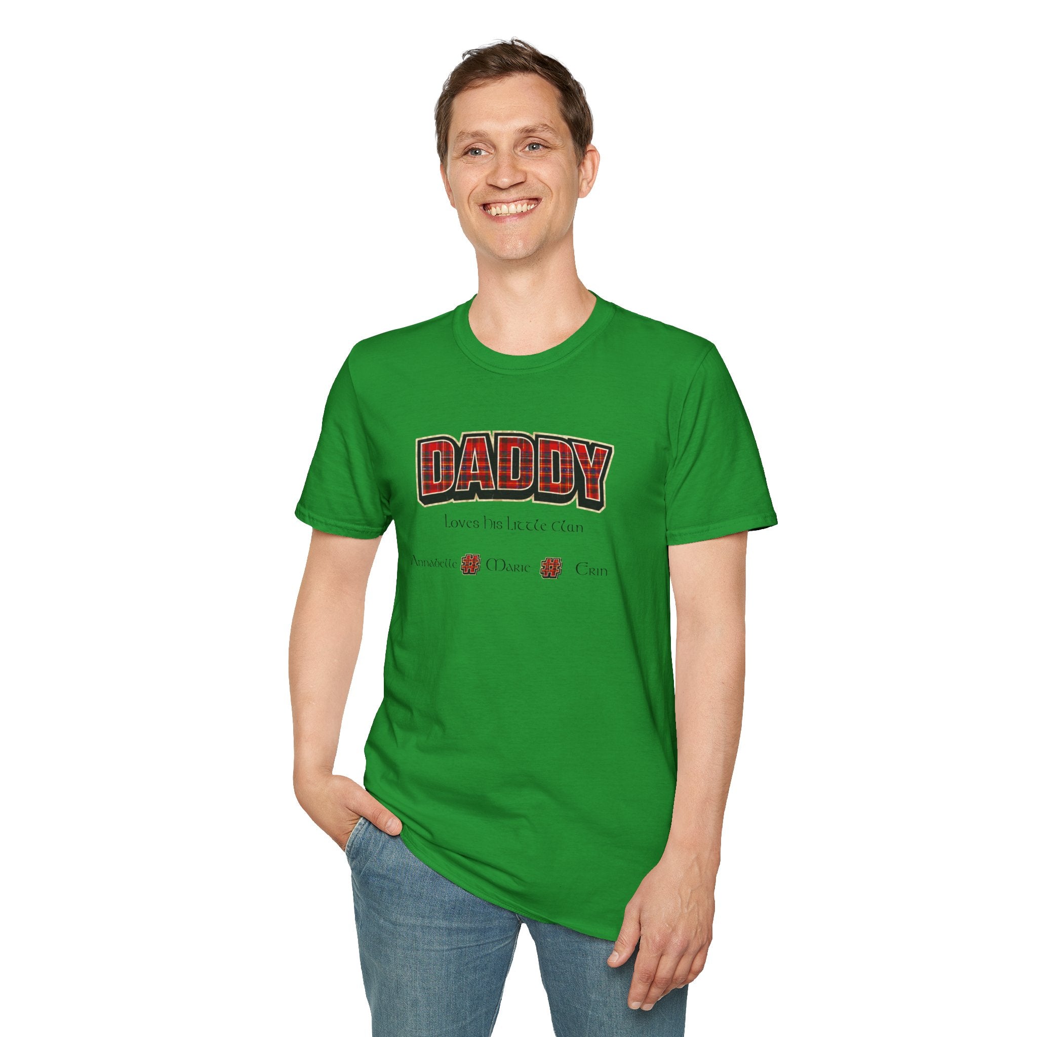 Daddy Plaid Father’s Day T-Shirt — 'Daddy Loves You More Than Coffee' Graphic Tee