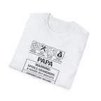 Papa Warning T-Shirt – ‘Spoils Grandkids’ Funny Grandpa Gift Tee