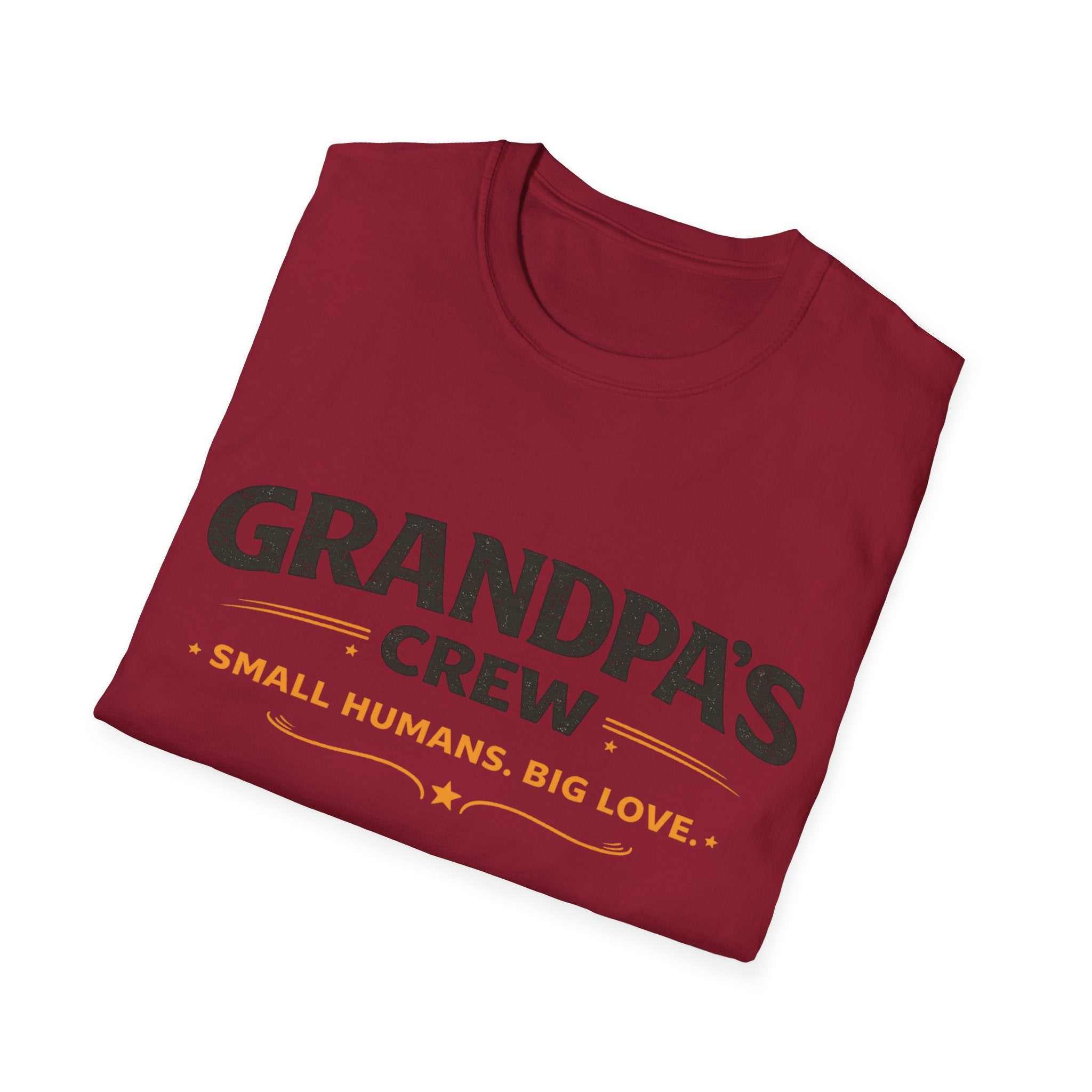 Grandpa's Crew T-Shirt — "Small Humans, Big Love" Grandpa Gift