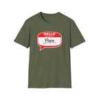 Hello My Name Is “Papa” T-Shirt — Funny Dad Name Tag Tee for Father’s Day