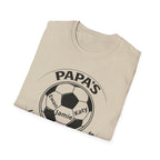 T-Shirt — "Papa's Little Football Buddies" Personalized Soccer Dad Tee