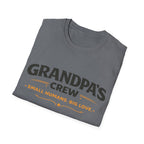 Grandpa's Crew T-Shirt — "Small Humans, Big Love" Grandpa Gift
