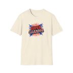 Super Grandpa T-Shirt Union Jack/England themed – Retro Comic Style Father’s Day Gift for Grandfathers