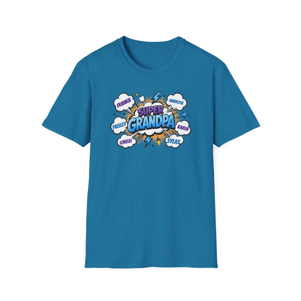 Super Grandpa Comic T-Shirt — "Super Grandpa" Funny Gift for Grandfathers