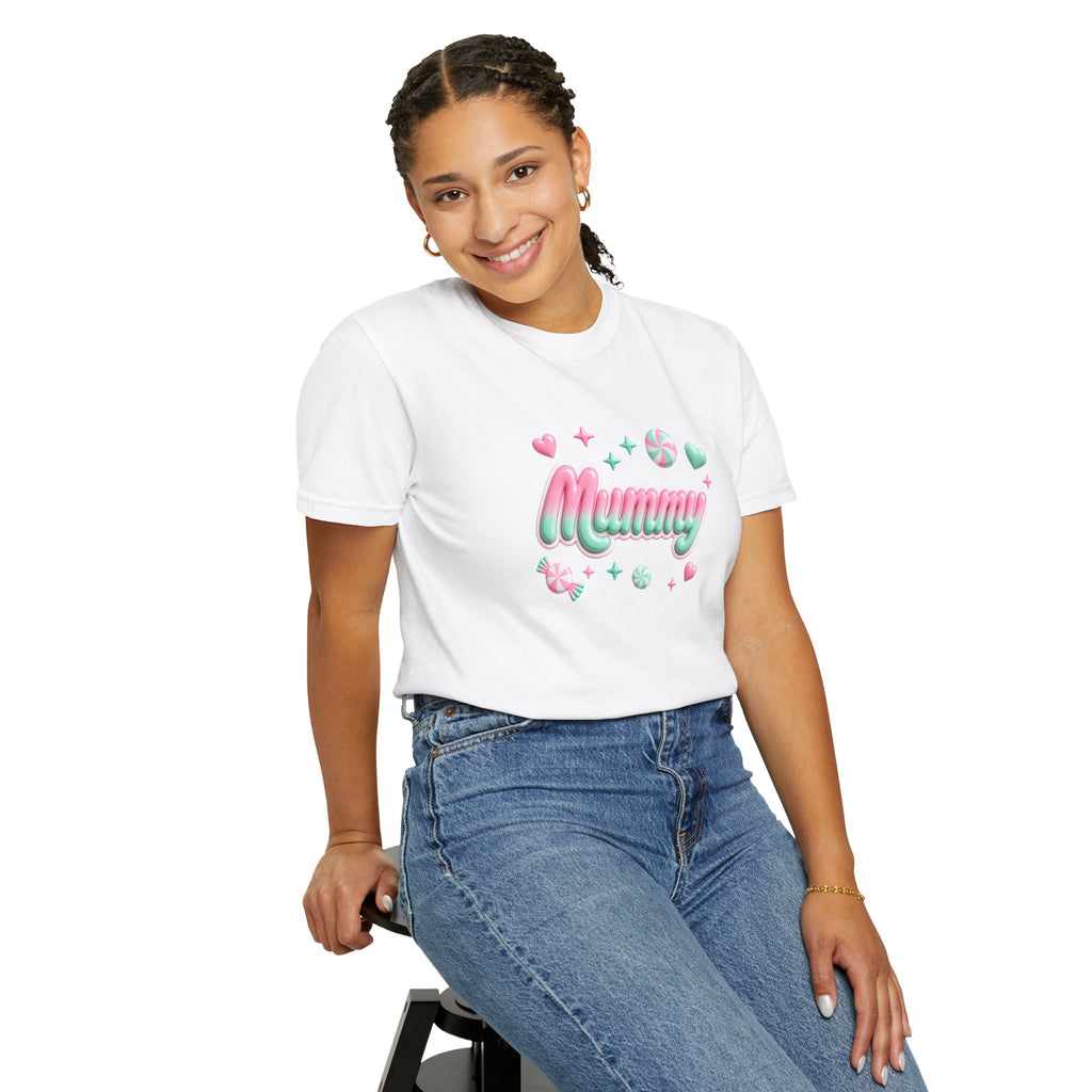 Mummy Pastel Candy Script T-Shirt