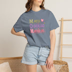 Mom Acronym T-Shirt — “M.O.M. Mess Overload Mother Love” Cute Mom Graphic Tee