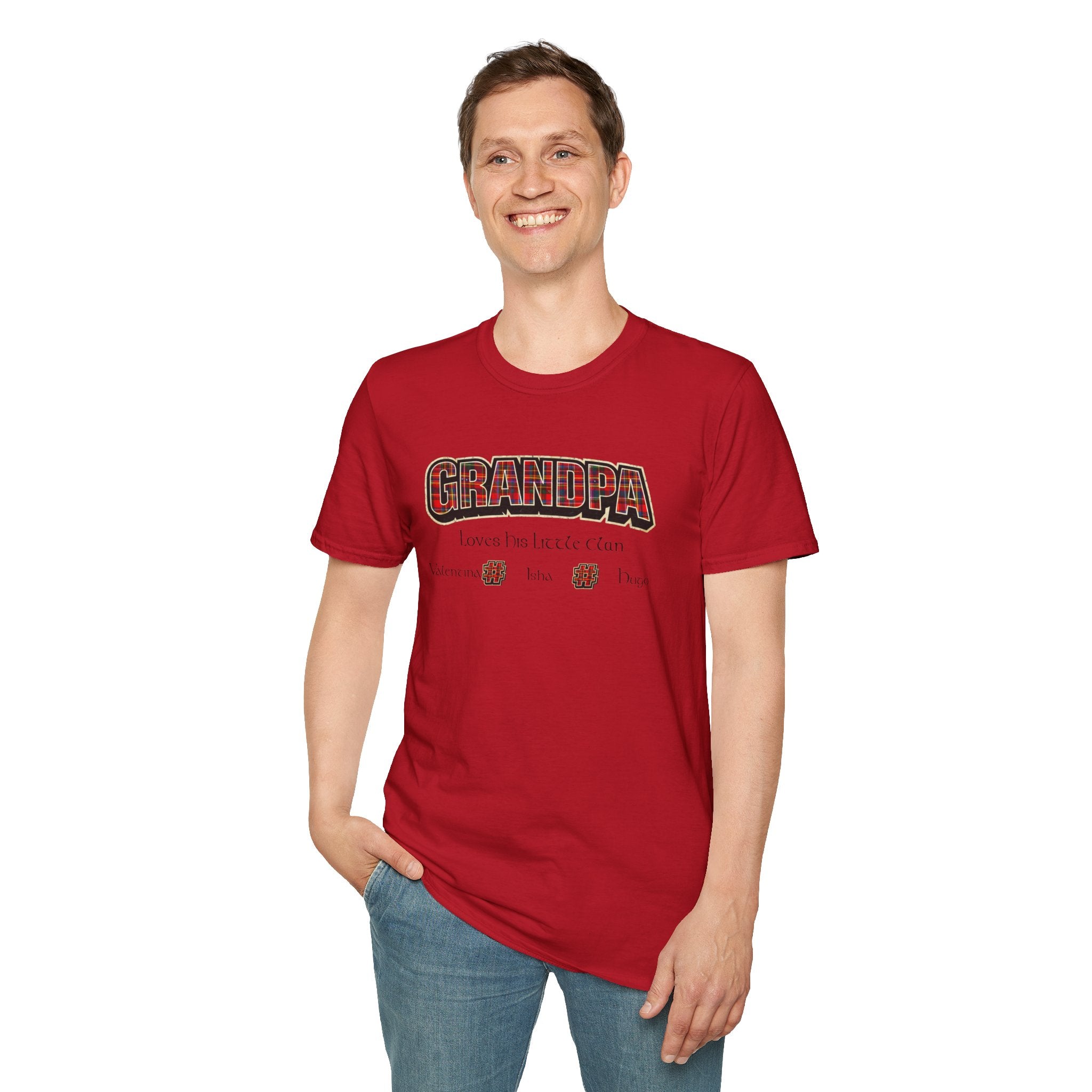 Grandpa Loves His Little Clan T-Shirt — Funny Father's Day Gift for Beer-Loving Grandpa