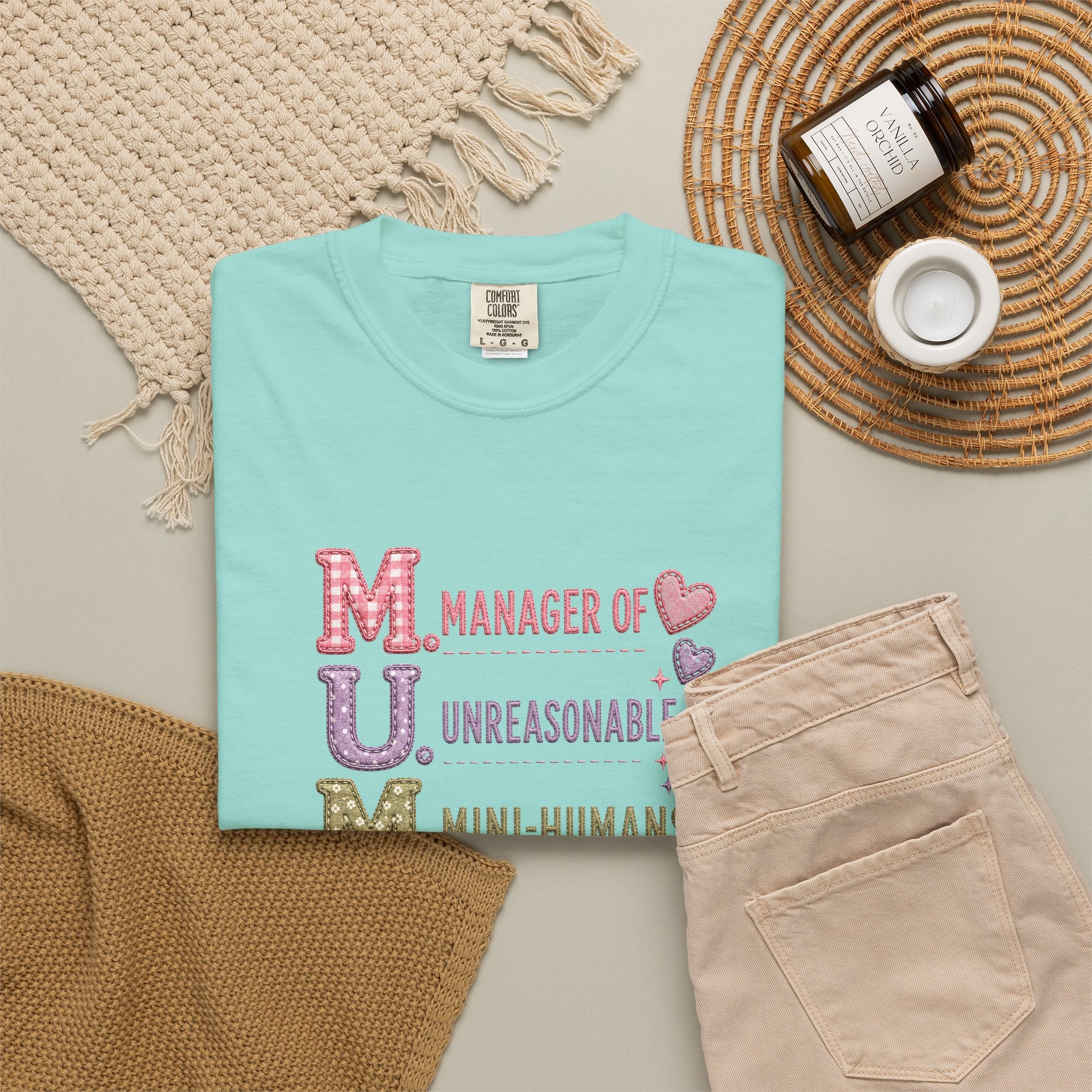 MUM: Manager of Unreasonable Mini-Humans T-Shirt — Funny Mother's Day Tee