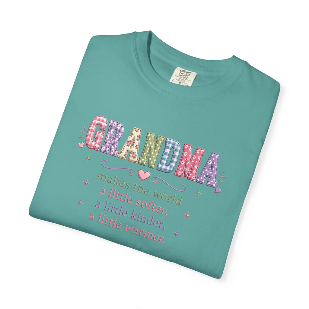 Grandma Floral T-Shirt — "Grandma makes the world a little softer, kinder, warmer"
