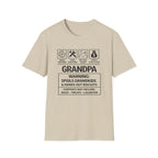Grandpa Warning T-Shirt — "Spoils Grandkids & Hands Out Biscuits" Funny Grandpa Gift