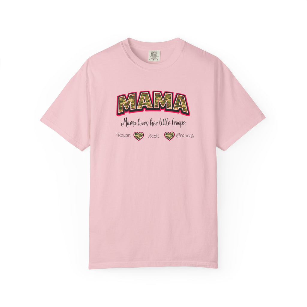 Mama Floral Heart T‑Shirt — 'Mama Means Love for Little Snuggs' Mother's Day Tee