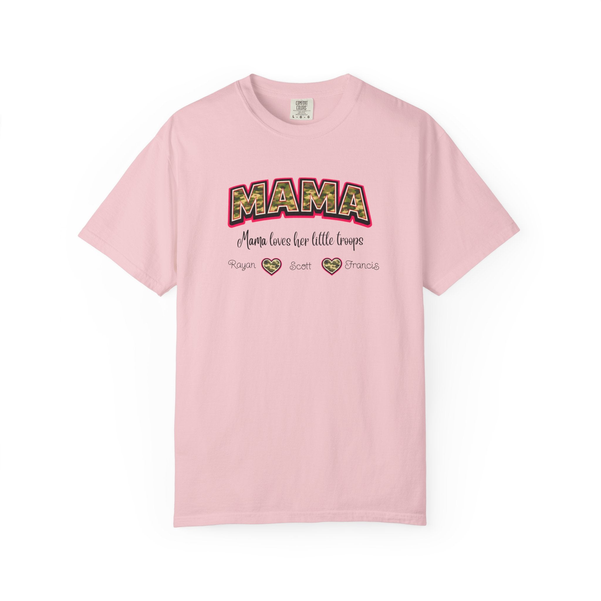 Mama Floral Heart T‑Shirt — 'Mama Means Love for Little Snuggs' Mother's Day Tee