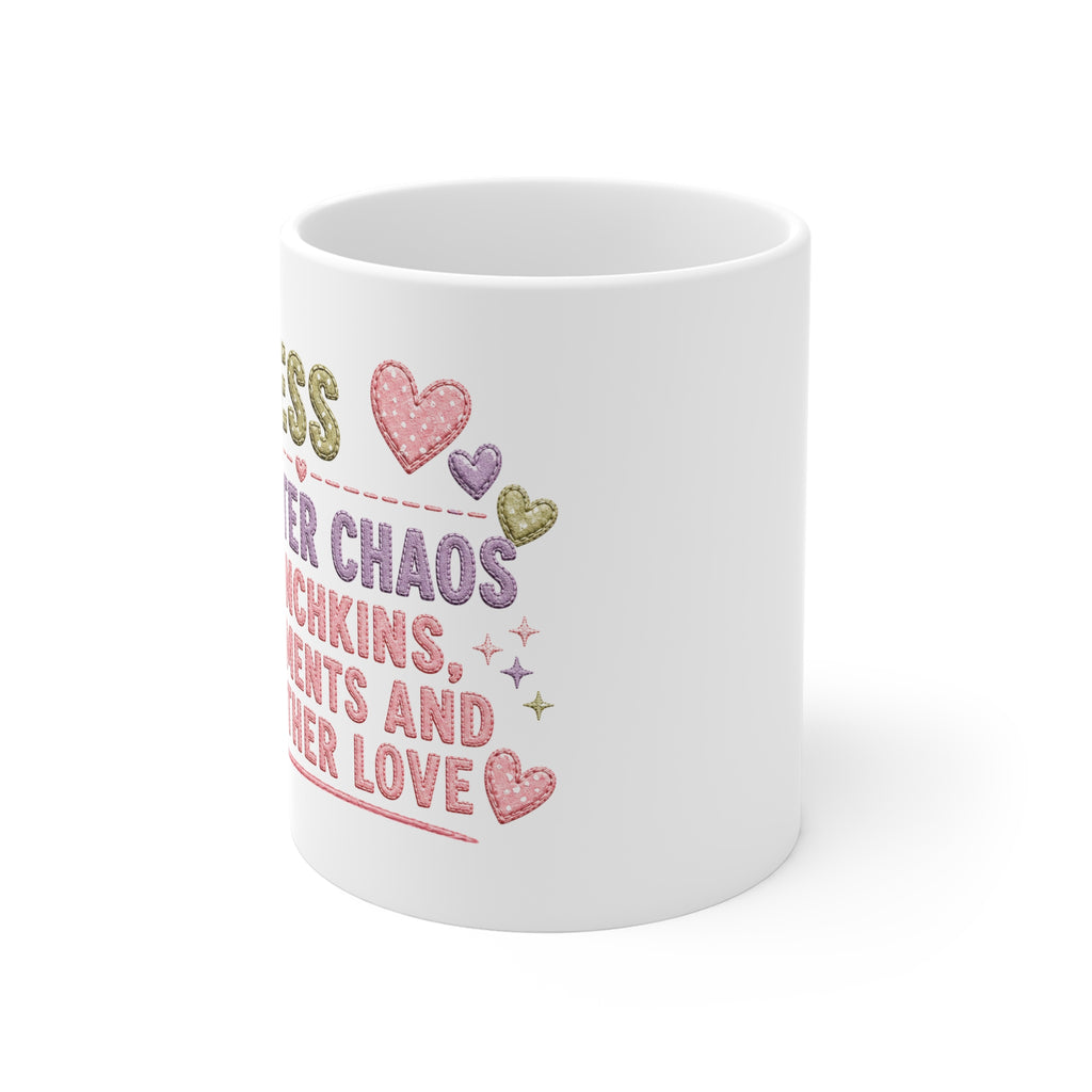 Mum Mug — 'M.U.M.' Utter Chaos, Munchkins, Moments & Mother Love Coffee Cup