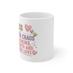 Mum Mug — 'M.U.M.' Utter Chaos, Munchkins, Moments & Mother Love Coffee Cup