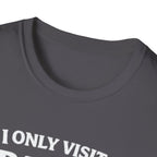 Grandad Biscuits T-Shirt — "I Only Visit Grandad for the Biscuits" Funny Grandpa Tee