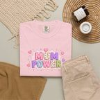 Mum Power T-Shirt — Cute Pink Heart Mothers Day Tee