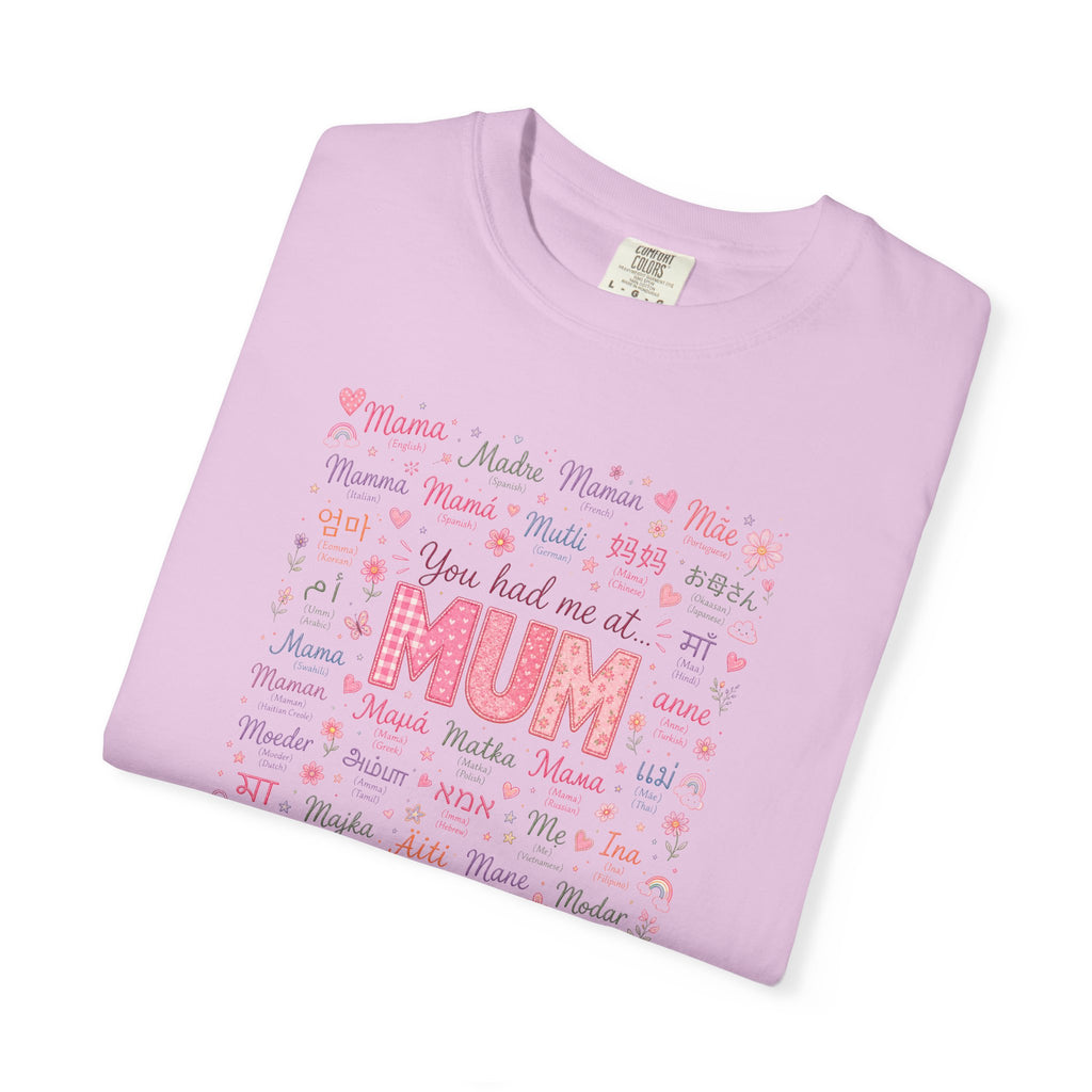 Mum Heartbeat T-Shirt — 'You Had Me at MUM' Floral Mother's Day Tee
