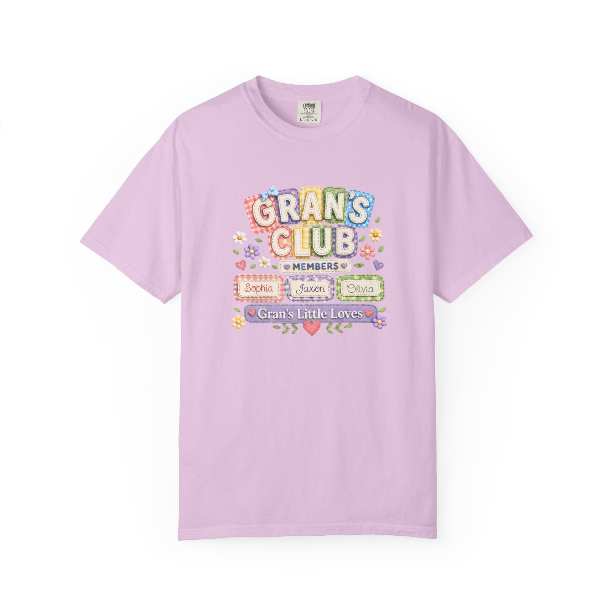 Grans Club T-Shirt – Personalized ‘Grans Club’ Family Names Tee