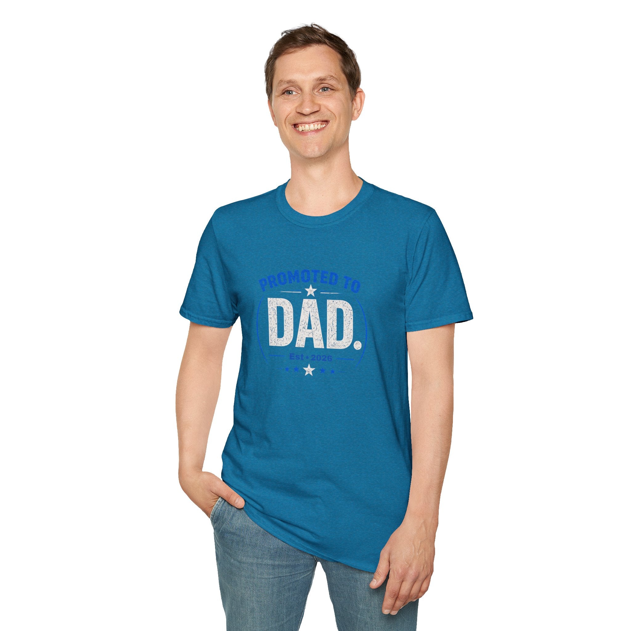 Promoted to Dad T-Shirt — New Dad Announcement Gift