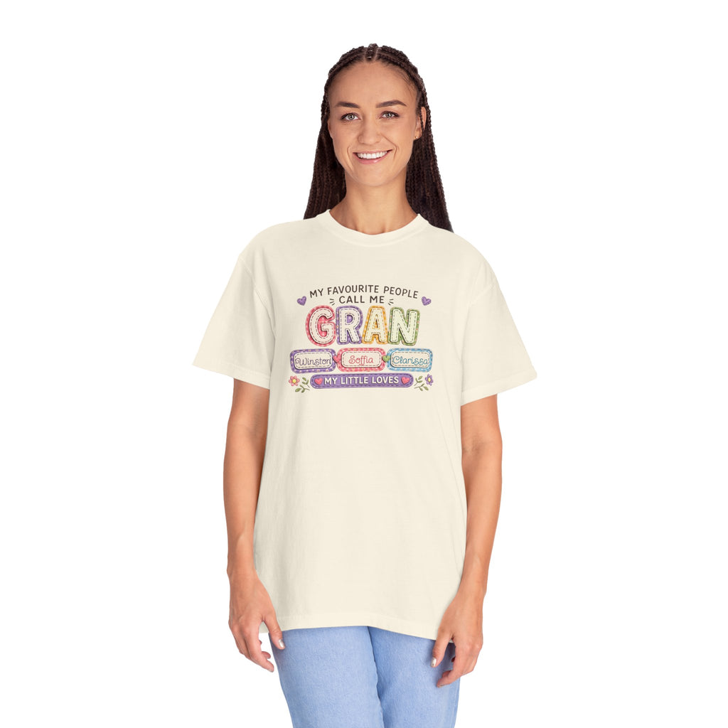 Gran Grandma T-Shirt – "My Favourite People Call Me Gran" Floral Gift Tee