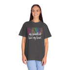 Grandma T-Shirt — "My Grandkids Have My Heart" Pastel Graphic Tee