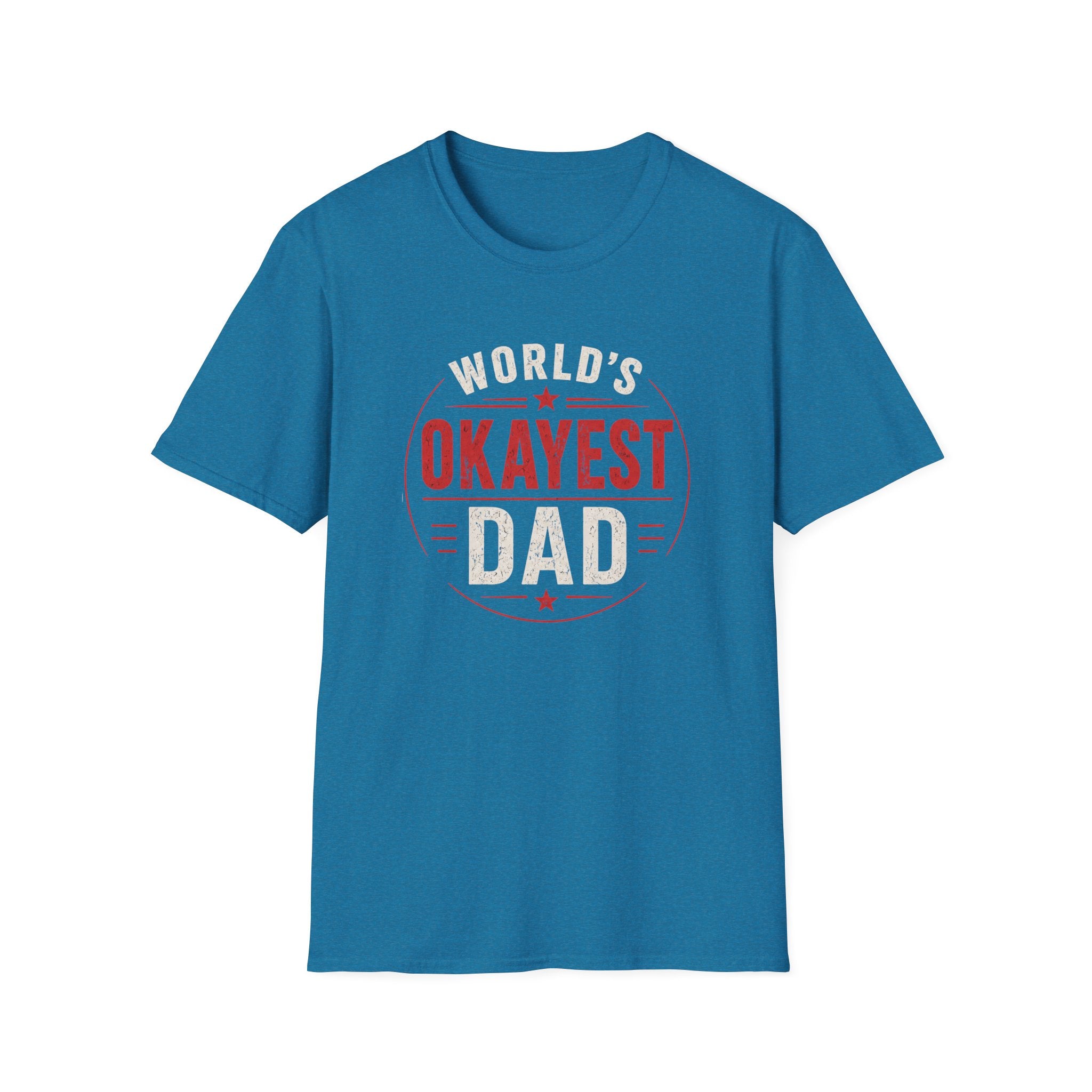 Funny "World's Okayest Dad" T-Shirt – Humorous Father's Day Gift