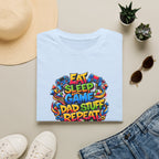 “Eat Sleep Game Dad Stuff Repeat” T-Shirt