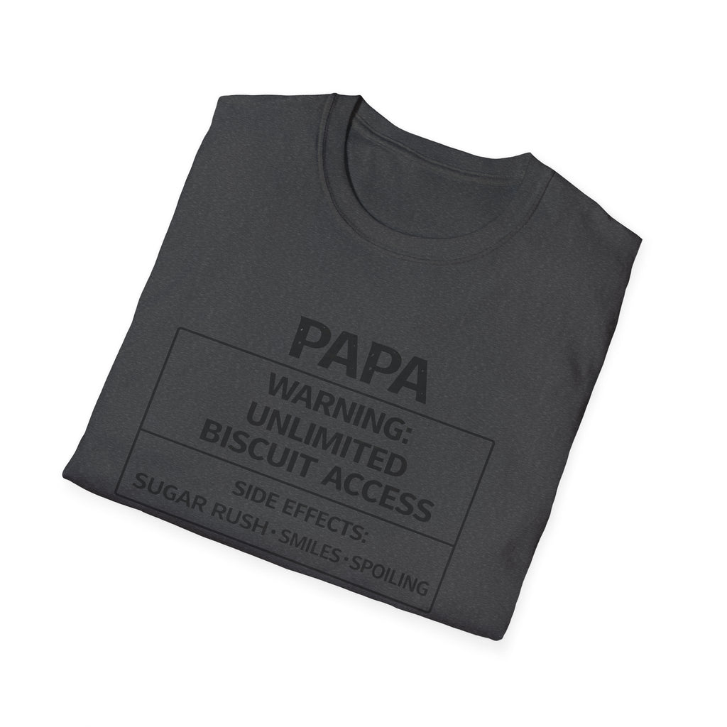 Papa Warning: Unlimited Biscuit Access T-Shirt