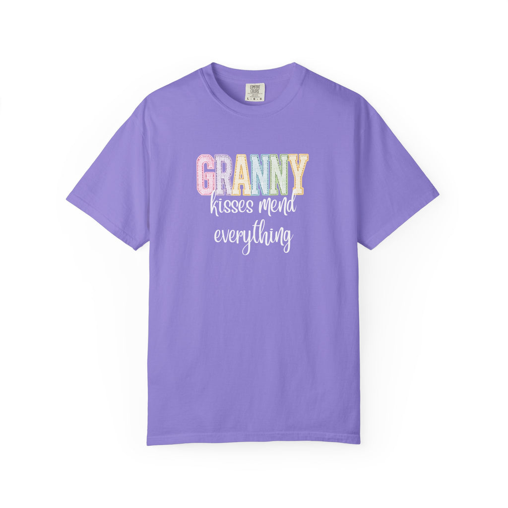 Granny Kisses Mend Everything T-Shirt — Pastel Grandma Gift