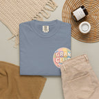 T-Shirt — "Gran Club" Retro Floral Badge Tee