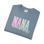 NANA Pastel Patchwork T-Shirt — "The Heart of Our Family" Gift