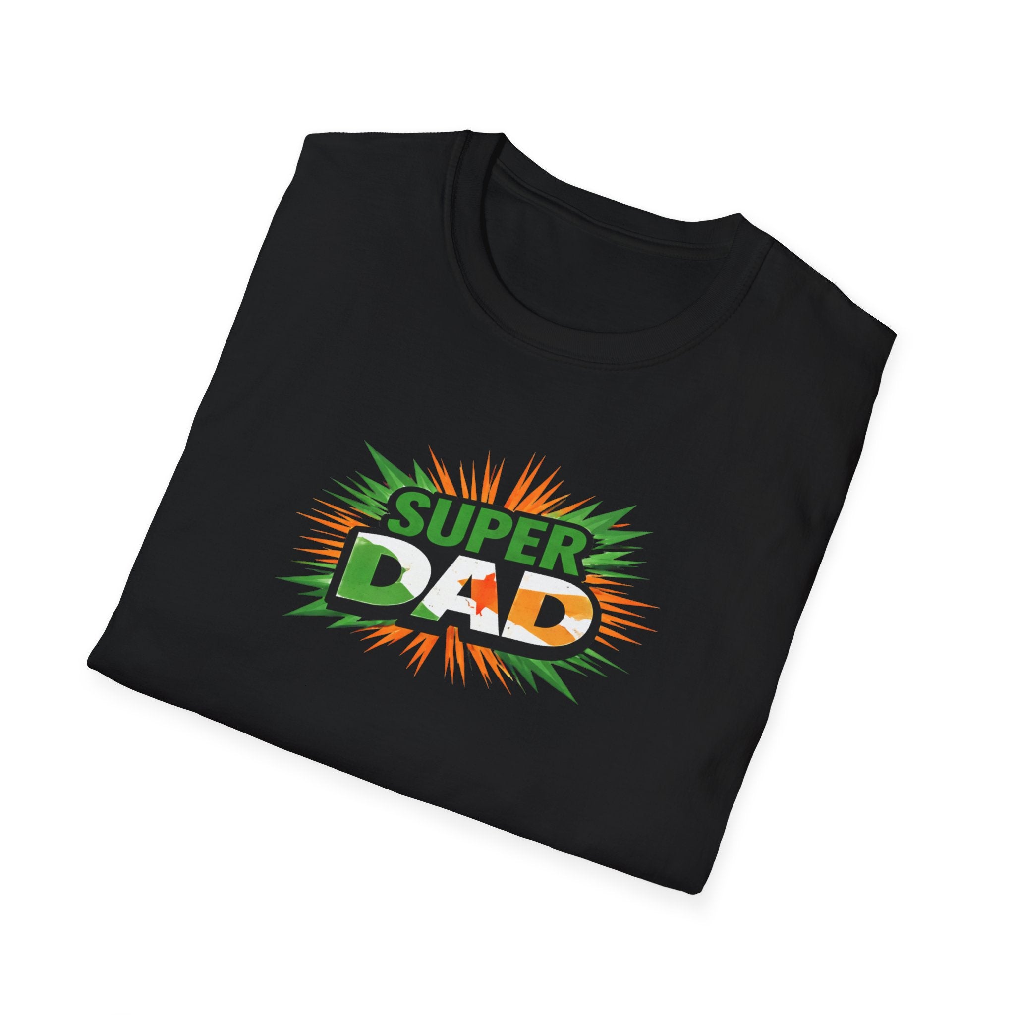 Super Dad T-Shirt — Ireland Flag themed Retro Comic Father’s Day Tee