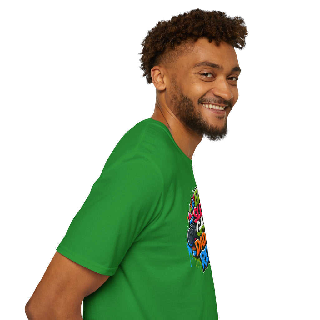 Eat Sleep Game Dad Stuff Repeat T-Shirt