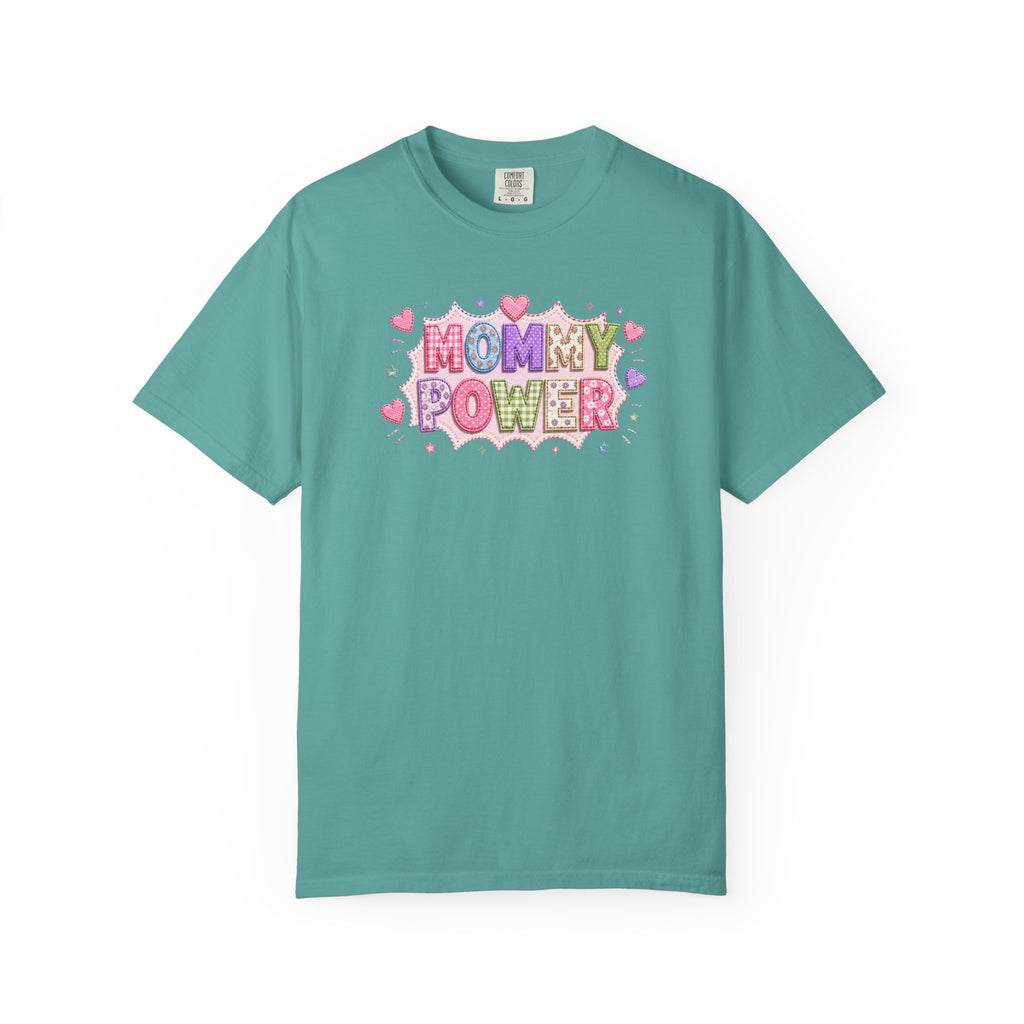 Mommy Power T-Shirt — Cute Heart Graphic Tee for Moms, Mother’s Day Gift