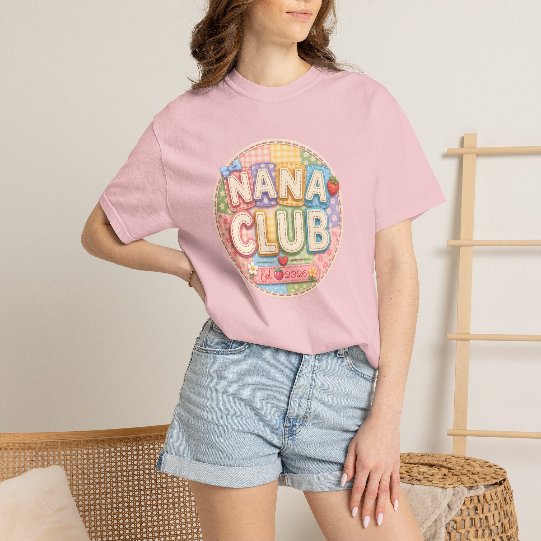 Nana Club T-Shirt — Retro Pastel Grandma Gift Tee