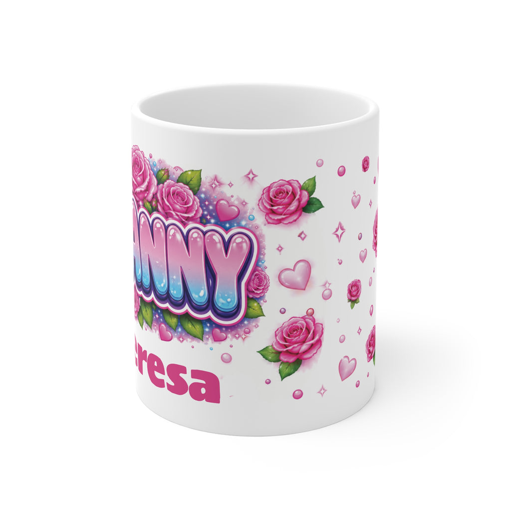 GRANNY Floral Name Mug — Personalised