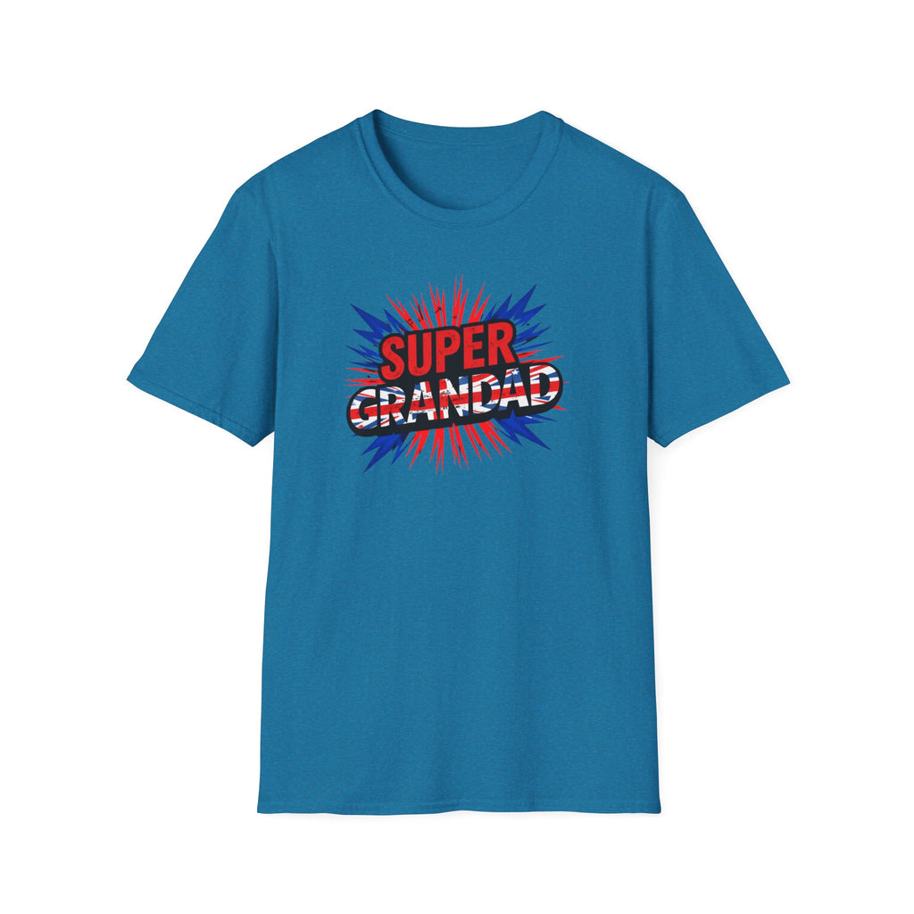 Super Grandad Union Jack/England themed Comic-Style T-Shirt