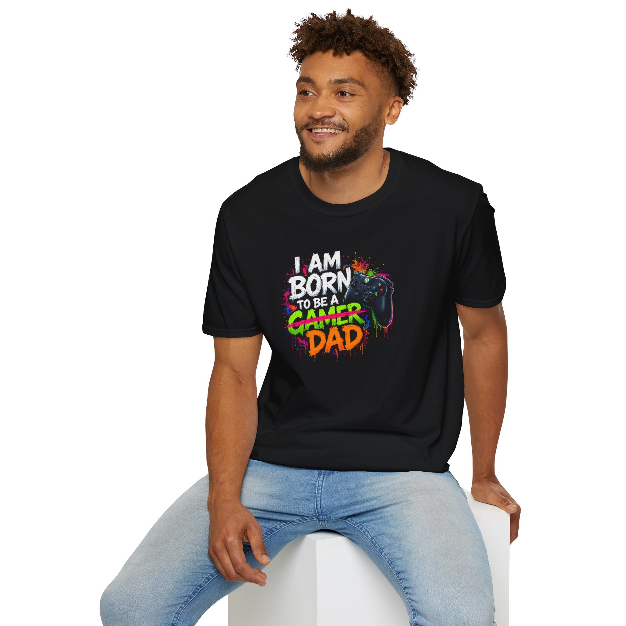 "I Am Born To Be A Gamer Dad" T‑Shirt