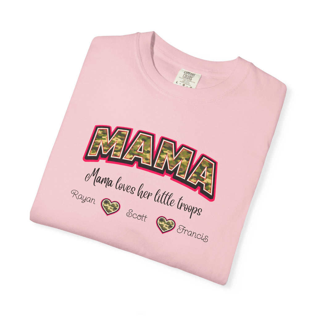 Mama Floral Heart T‑Shirt — 'Mama Means Love for Little Snuggs' Mother's Day Tee